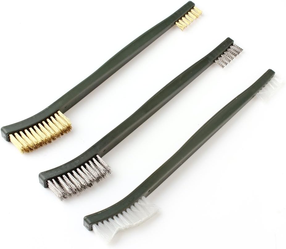 Flash Sale 【The Best Deal】OriGlam 3pcs Mini Wire Brush Set, Rust Paint Metal Cleaner, Cleaning Welding Slag and Rust, Handy Steel/Nylon/Brass Brush Set Suitable for Cleaning Paint/Rust/Dirt 🛒 Crazy Deals 【The Best Deal】OriGlam 3pcs Mini Wire Brush Set, Rust Paint Metal Cleaner, Cleaning Welding Slag and Rust, Handy Steel/Nylon/Brass Brush Set Suitable for Cleaning Paint/Rust/Dirt