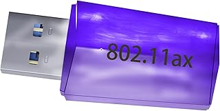 USB WiFi Adapter for PC Desktop - WiFi 6 AX1800Mbps 5GHz 2.4GHz USB 3.0 WiFi Adapter Wireless Network Adapter for Desktop Computer Laptop with High Gain WiFi Antenna Supports Win11/10 Purple