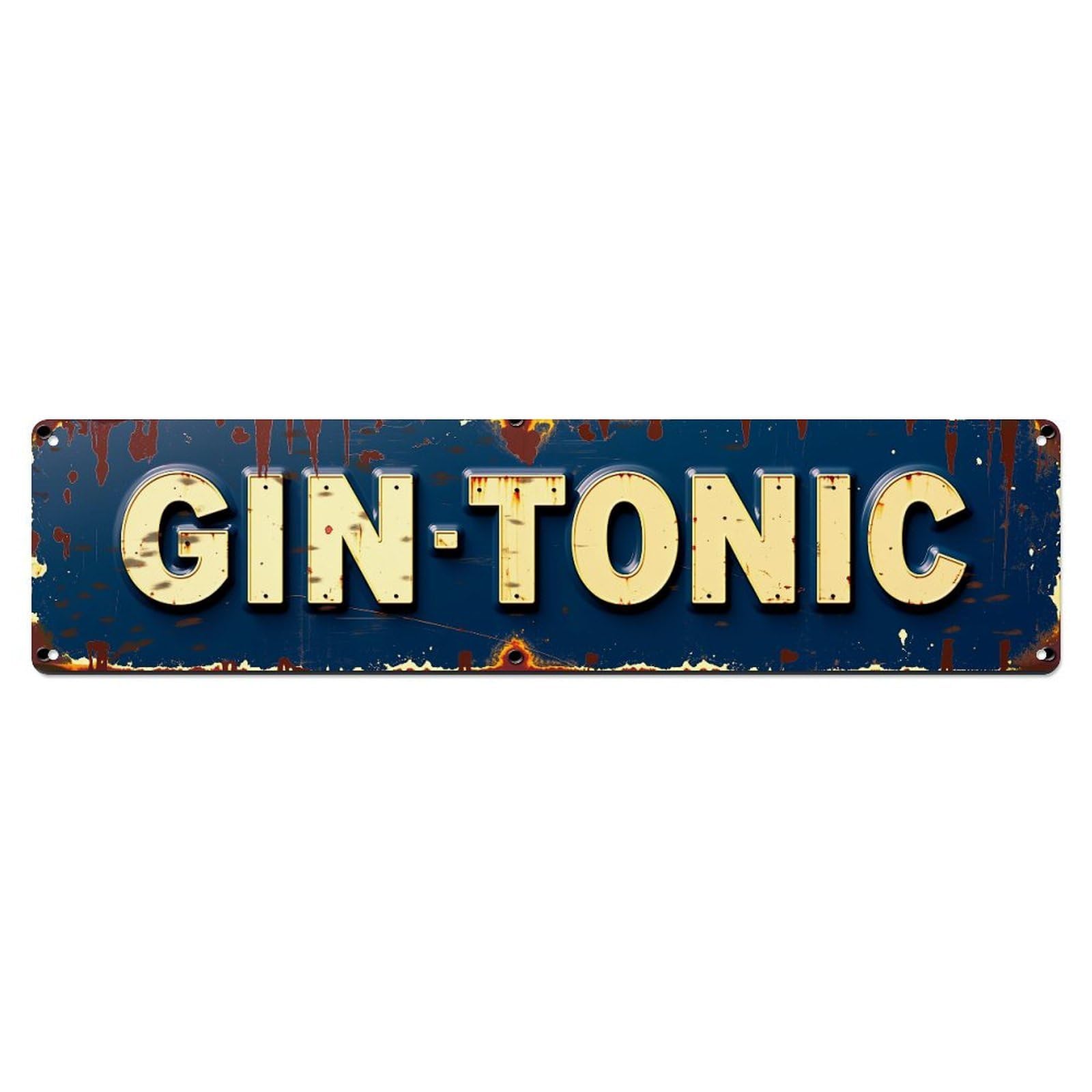 Gin Tonic Vintage Metal Sign Metal Tin Sign Plaque