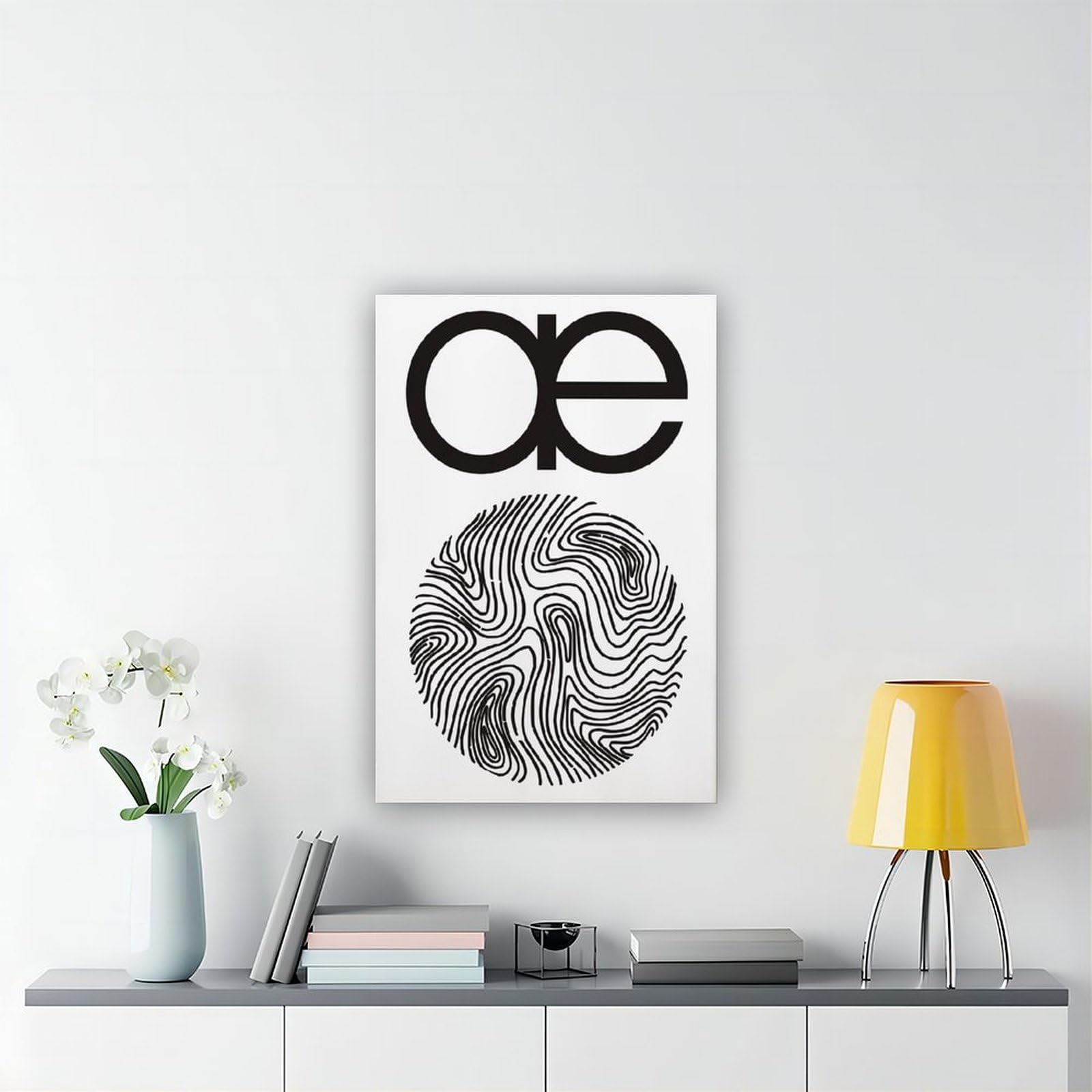 Autechre - Poster su tela con musica elettronica anni '90, decorazione per camera da letto, ufficio, stanza, regalo, 50 x 75 cm