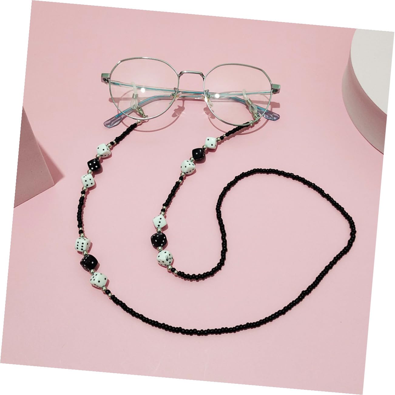 Holibanna Cadena De Gafas Diseño De Dados Correa Para Facial Accesorio De Moda Para Hombres y Mujeres Cadena Reutilizable y Cómoda Para Llevar Gafas y Mano