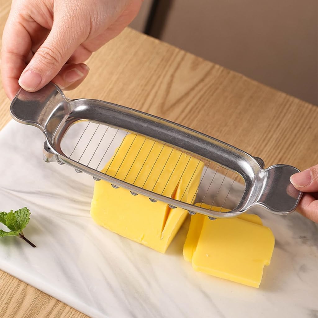 Cheese Cutter Cheese Slicing Tool Cheese Slicers Butter Cutter StainIess Steel Material Suitable for Different Cheese