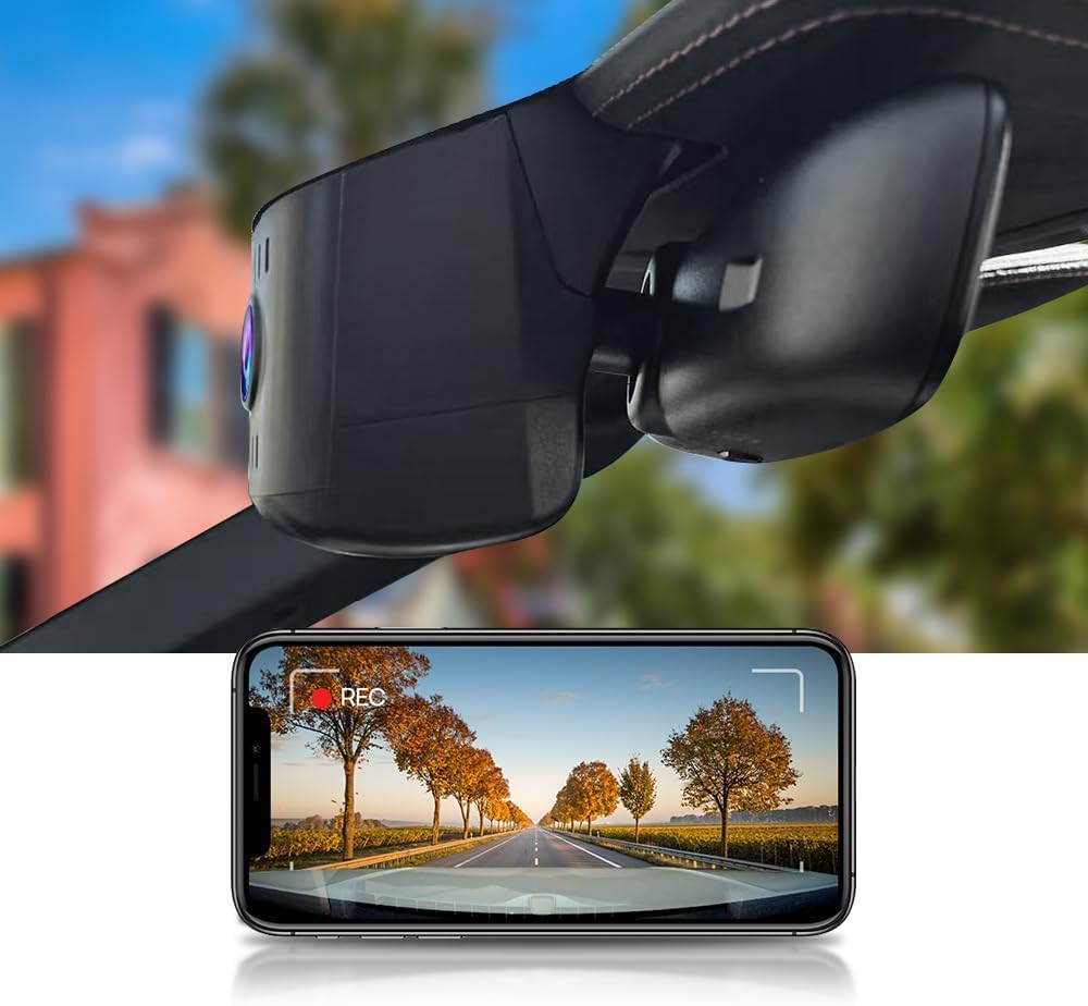 Fitcamx 4K Dash Cam for 2025-2026 Porsche 911 & 911 GT3 RS & Turbo S (992.5) Cabriolet Coupe, OEM Factory Look, UHD 2160P Video, WiFi & APP, Loop Recording, Parking Mode, Easy to Install, 64GB Card