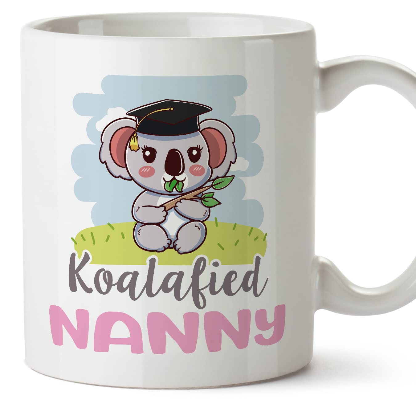 MUGFFINS Nanny Woman Mug - in English - Koalafied - Funny Gift for Colleagues - Ceramic 11oz Mug