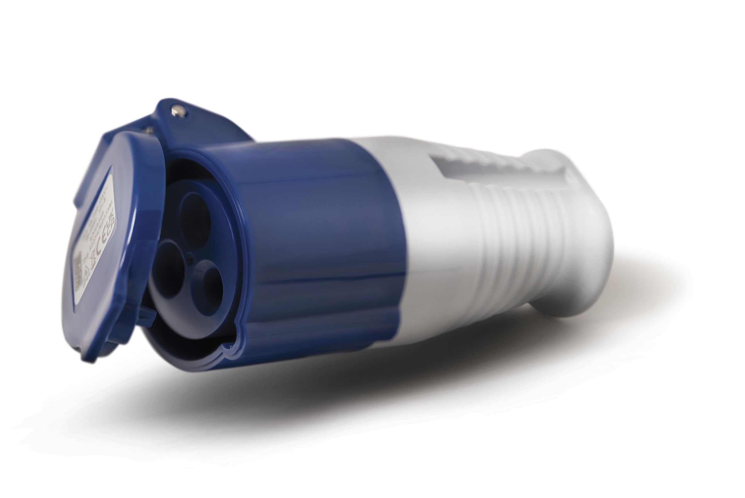 Maypole 230V 16 Amp Site Connector, Splash Proof 3-Pin Socket, Caravan Trailer Electrics
