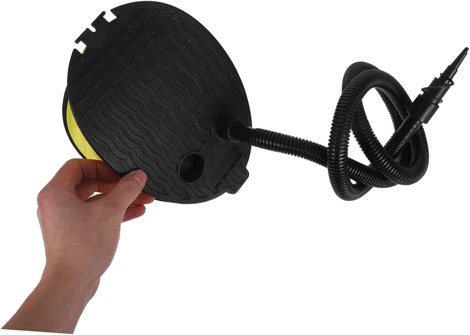 Foot Bellows Pump Valve Adapter Inflator for Air Mattress Camping Kayak Boat Portable Foot Operated Pump for Inflatable Beds Yoga Balls and Floating Mats Easy Inflation and