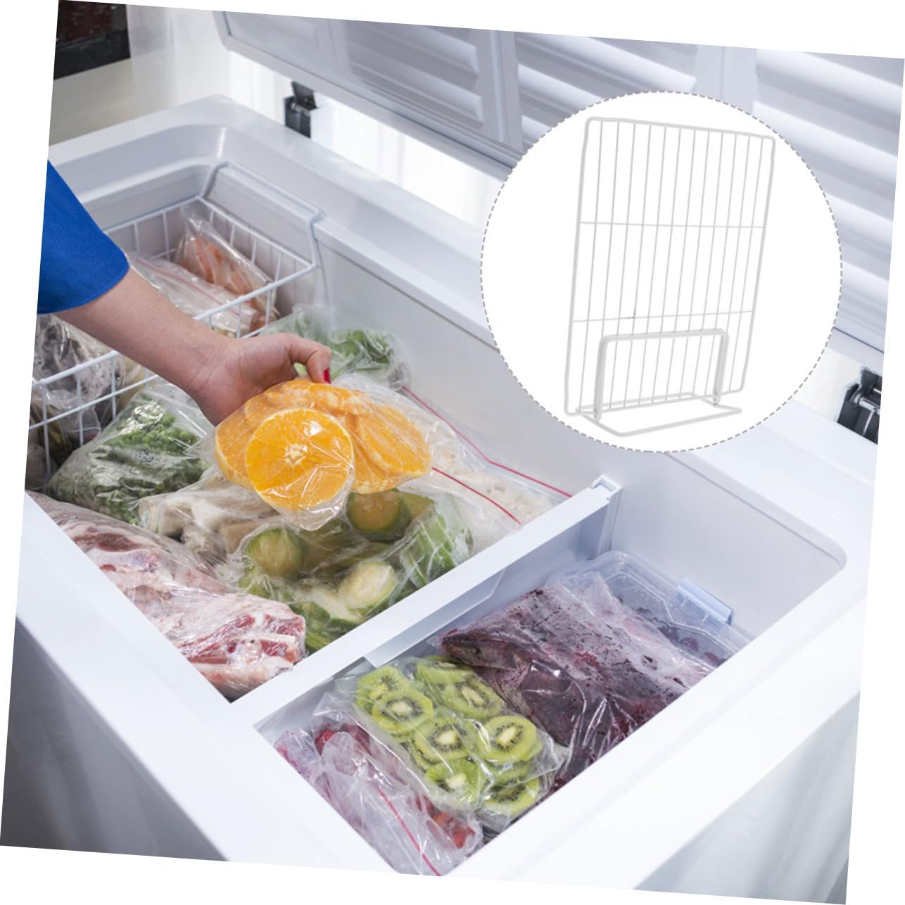 Chest Freezer Divider Partition Board for Efficient Storage Organization Home Supermarket for Ice Cream Fruits and Vegetables