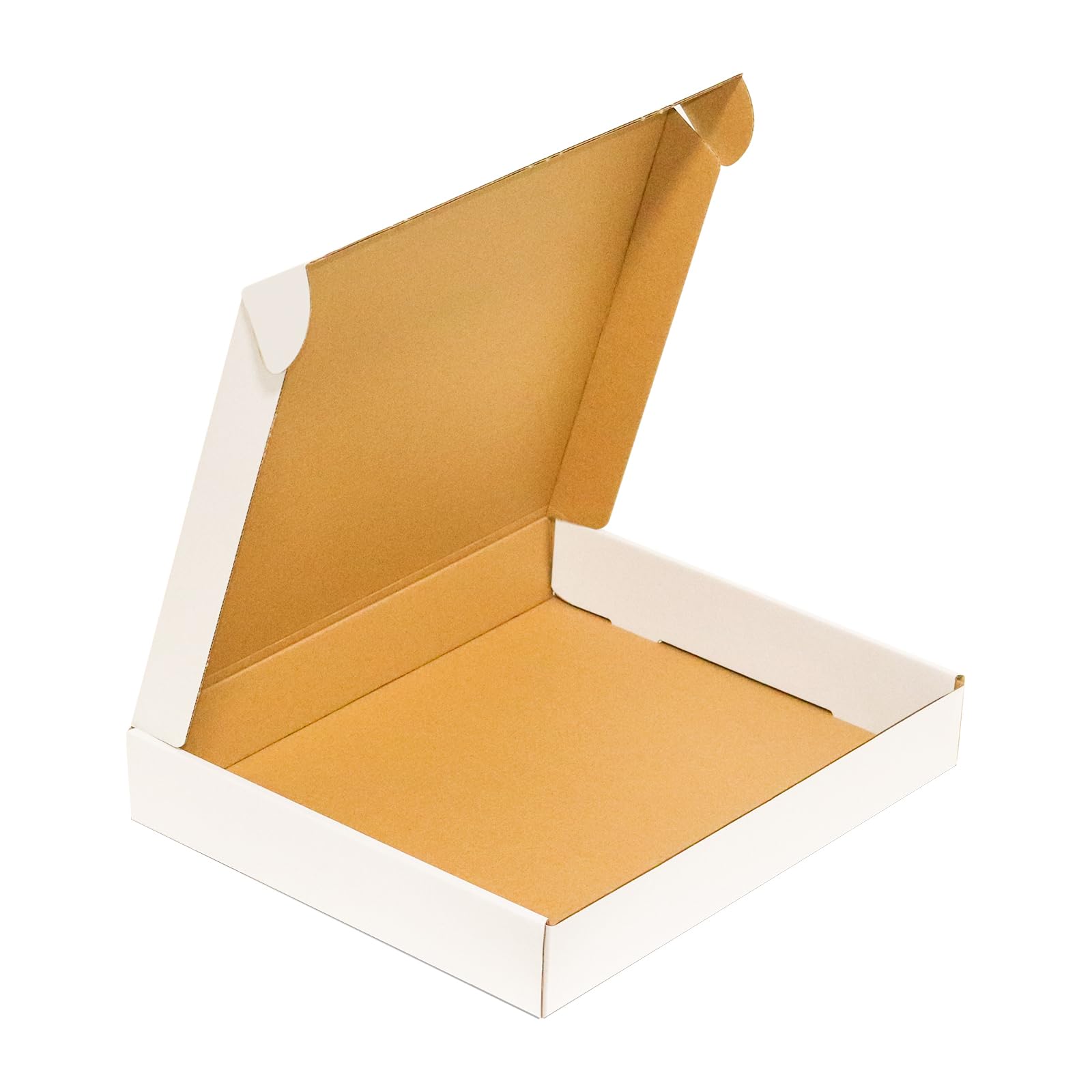 50 sztuk małych pudełek wysyłkowych, 33 x 30 x 5 cm, poczta falista, karton YUNSY-BOX biały, dla małych firm