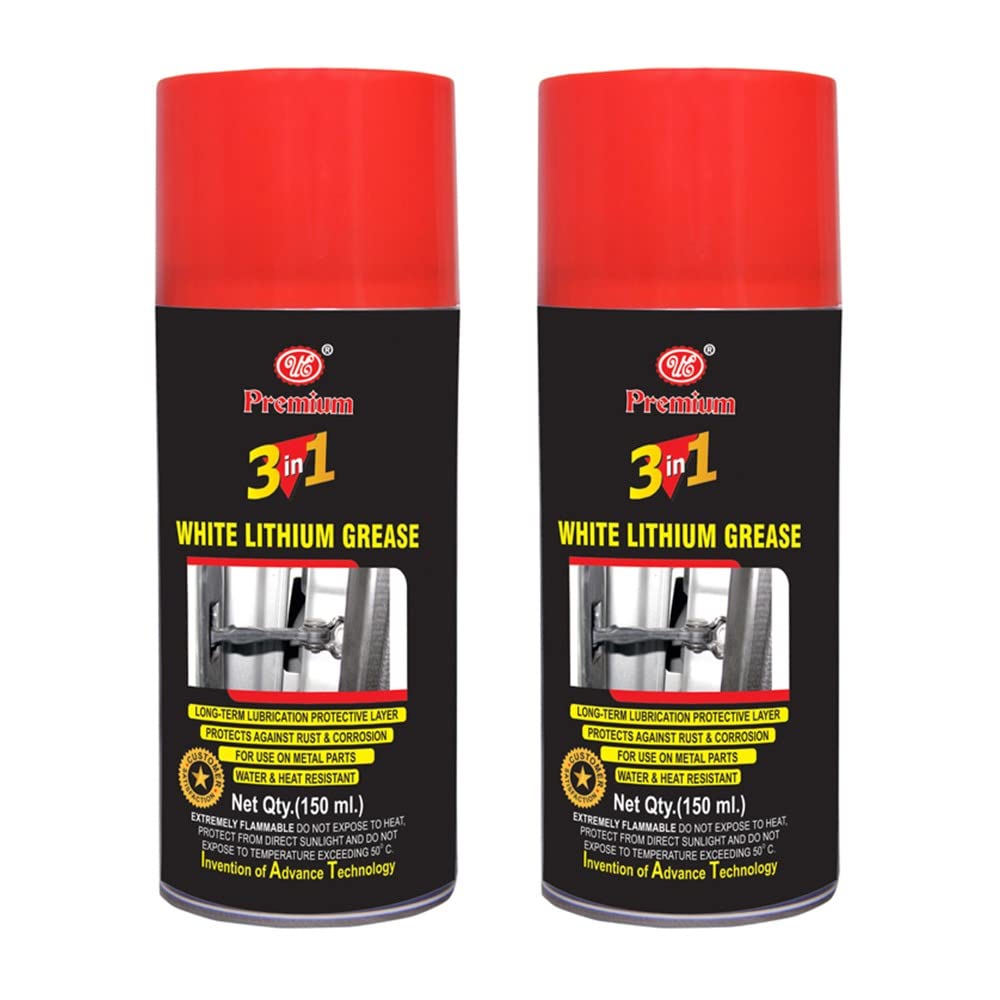 UE Premium 3 in 1 White Lithium Grease Spray 150 ML Pack of 2 (B084264NHQ) Amazon Price History, Amazon Price Tracker
