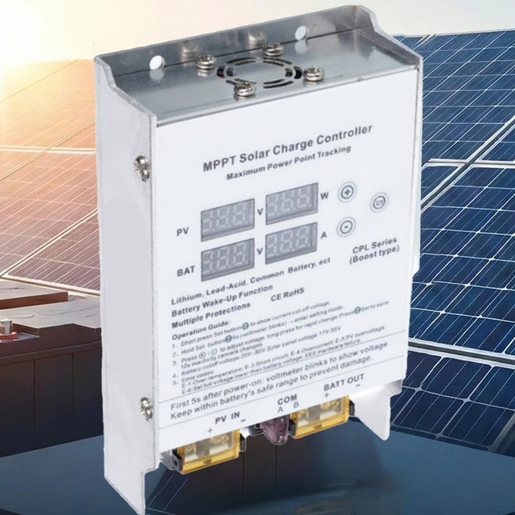 True MPPT Boost Régulateur solaire 600 W pour batteries au lithium 24 V à 72 V Idéal pour camping-car, bateau hors réseau (400 W)
