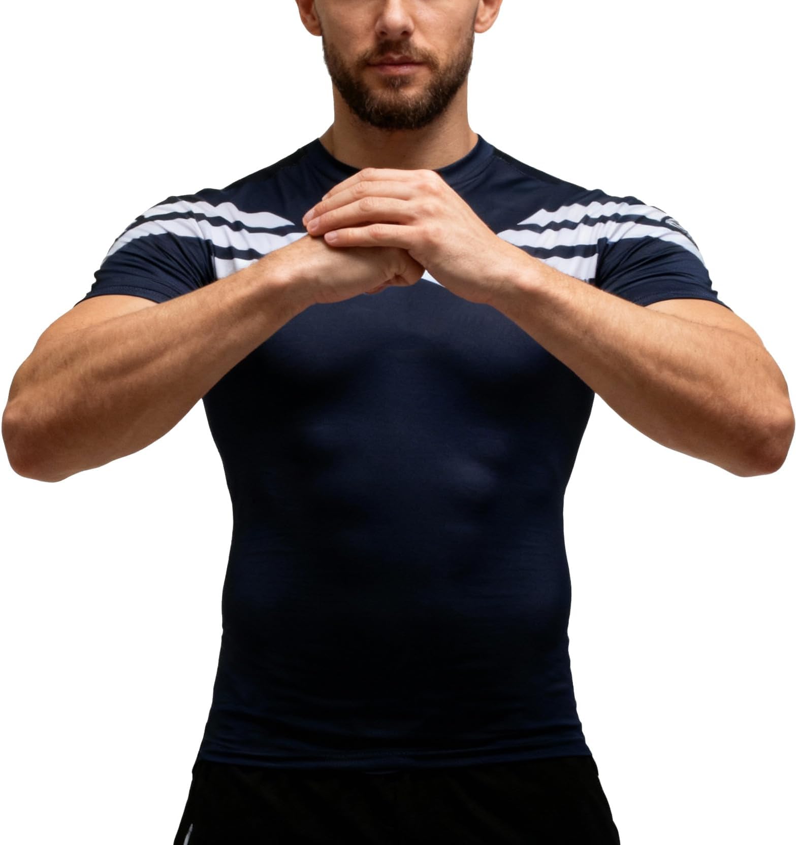 men's compression t-shirt for jogging, fitness, red, short-sleeved shirt with Spiderman’s outfit motifs