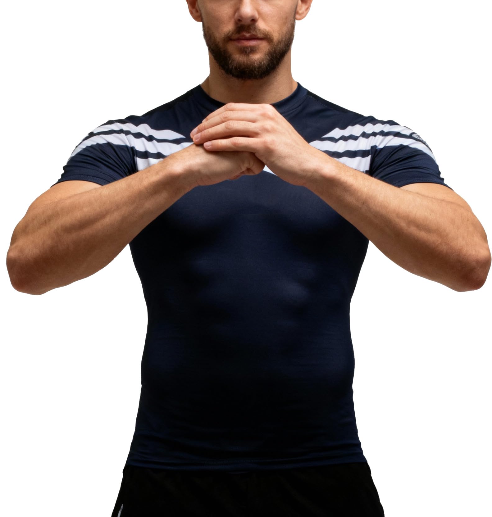 men's compression t-shirt for jogging, fitness, red, short-sleeved shirt with Spiderman’s outfit motifs