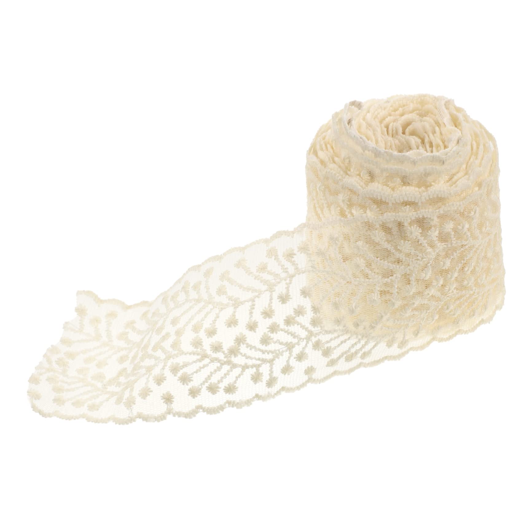 STOBOK 5rollos Lazo De Encaje Bordado Para Manualidades y Accesorios De Moda Metros De Ribete Decorativo Para Ropa y Peinados