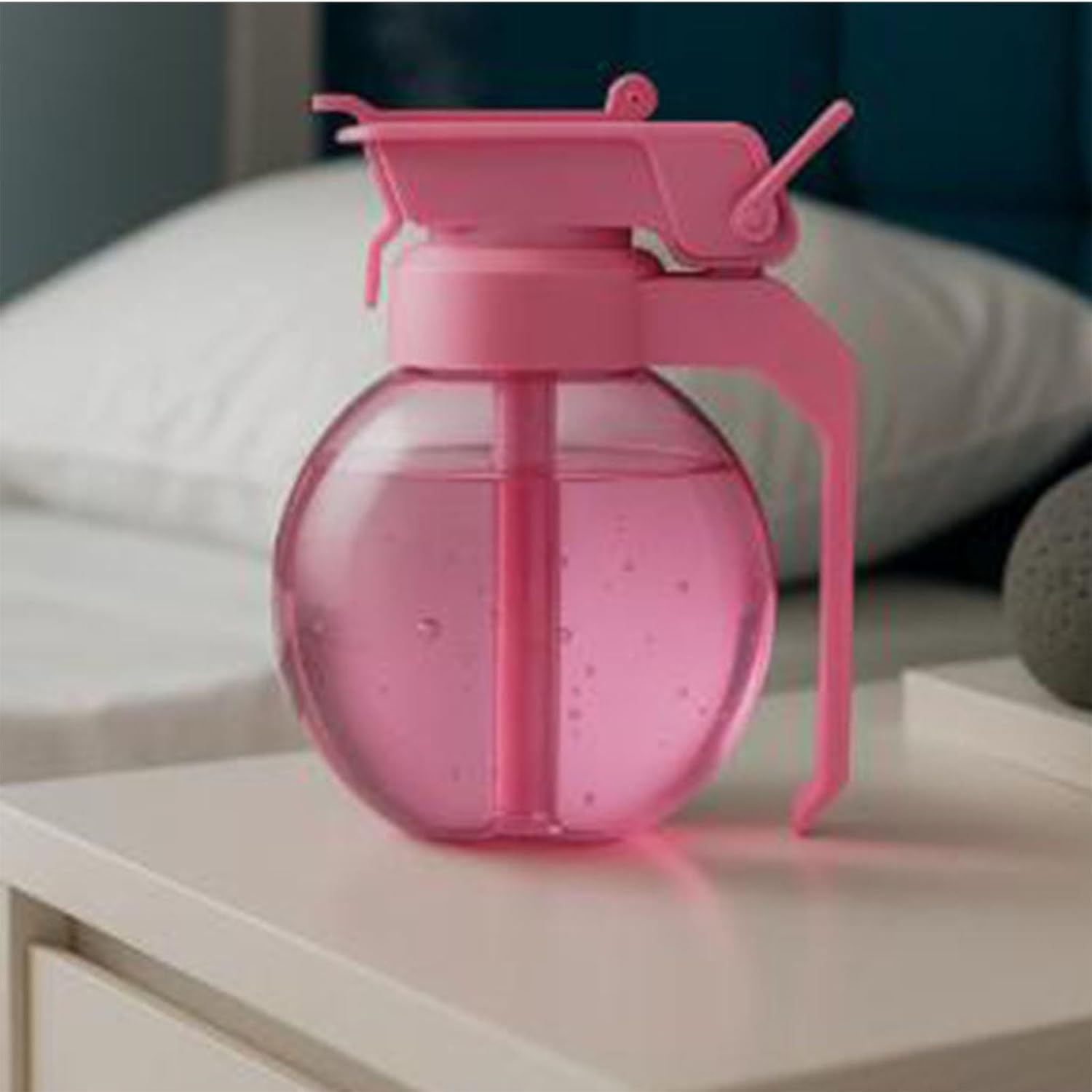 Interesting Grenade Shaped Humidifier With Automatic Shut-off Function, 500ml Large Capacity USB Rechargeable Portable Humidifier, Suitable For Bedrooms And Offices(Pink)