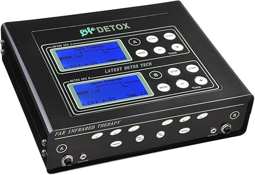 Miniatura 2 de AW Máquina de baño de pies de desintoxicación iónica de doble usuario Pies Máquina de limpieza de células de spa LCD con 2 matrices de acero