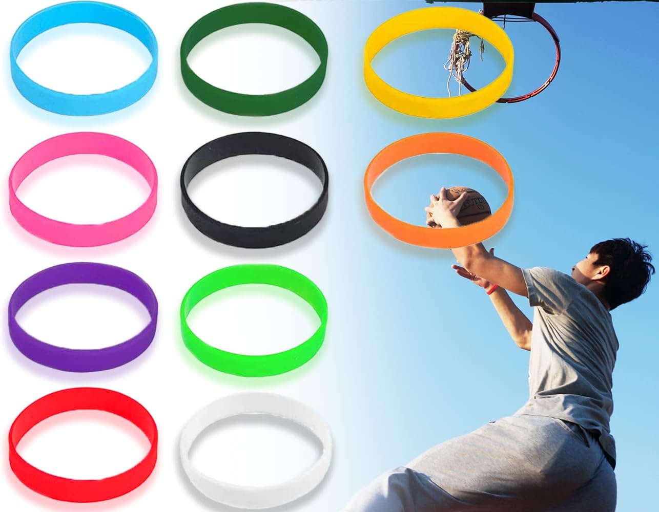 10 Stück Motivationsarmbänder Silikon - Bunte Gummiarmbänder Für Fitness & Sport