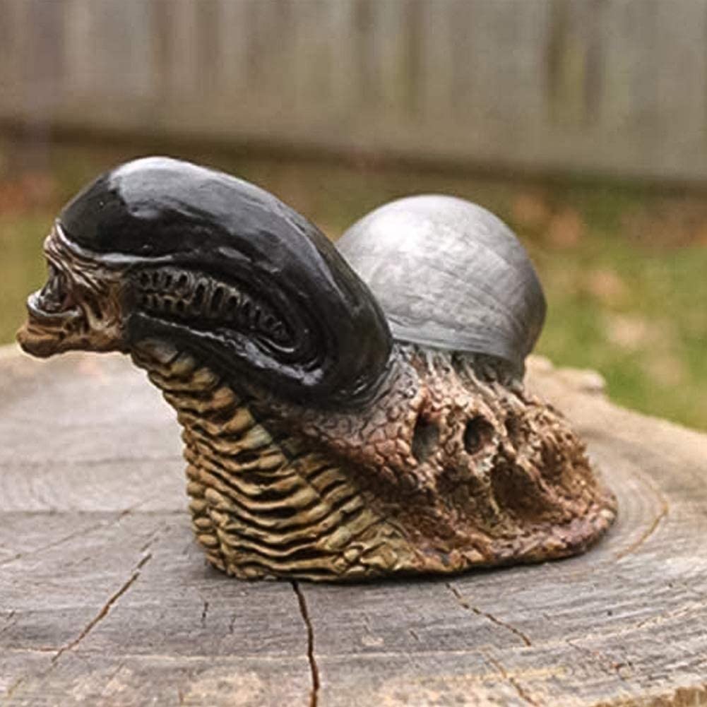 Snail Figurine,Garden Ornaments,Animal Statue Decoration Snail Garden Ornaments Variation Snail Alien Innovative Interesting for Garden CourtyardFashion Design