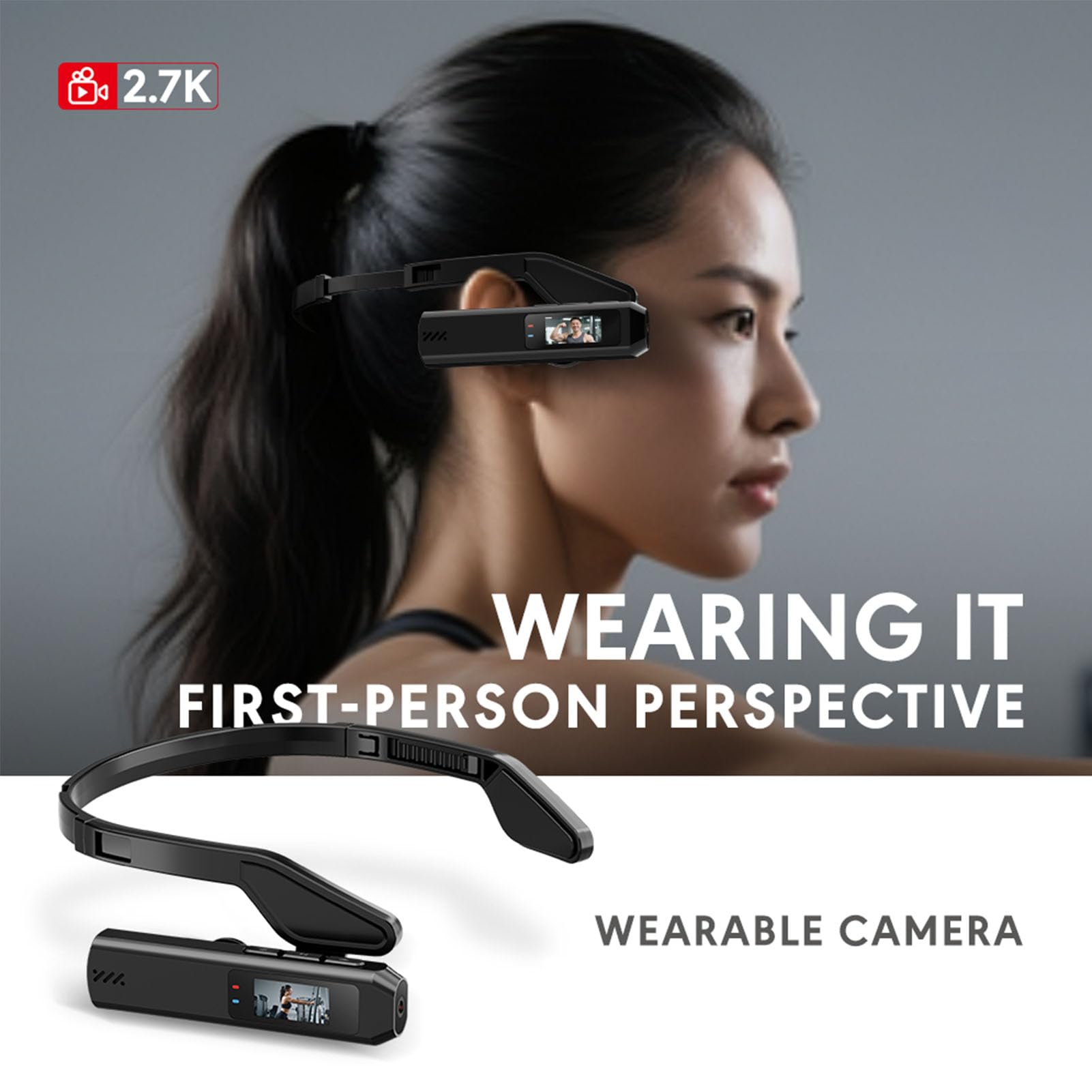 Amazon | VBESTLIFE 2軸安定化とWiFi APP制御を備えた2.7K HDヘッド