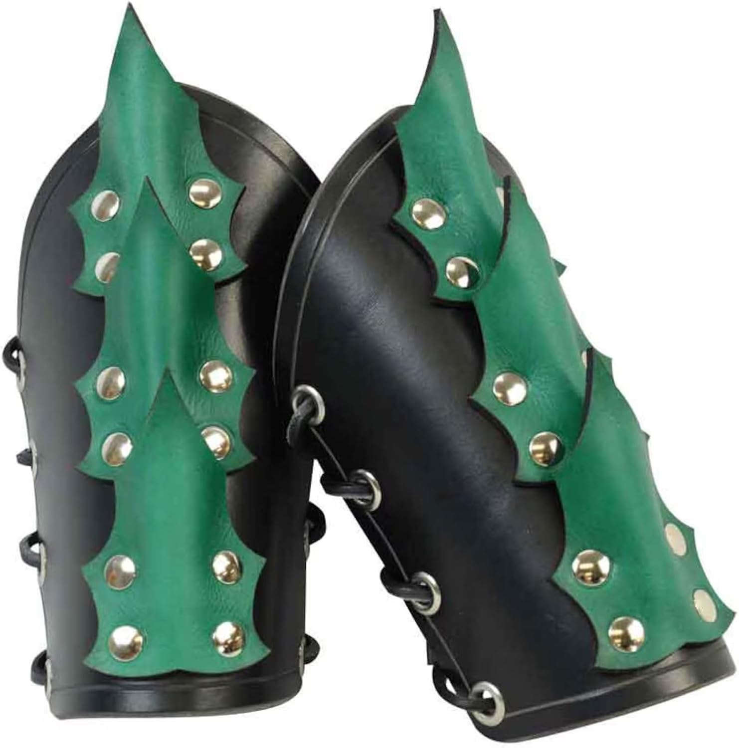 Leather Dragon Scale Bracers - Medieval Dragon Armor - Cosplay Armor Costume Dress