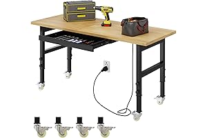60” Husky Adjustable Workbench with Drawers