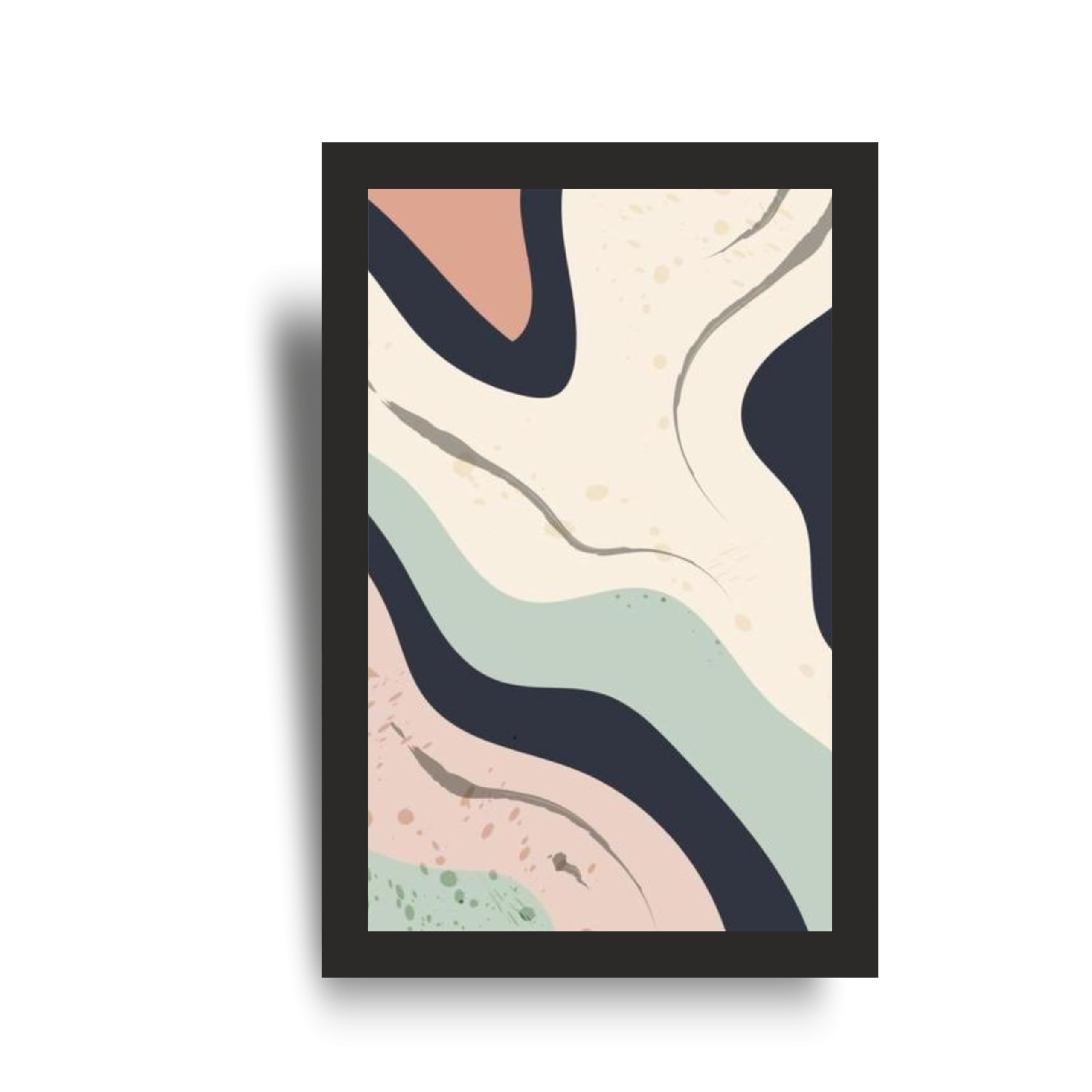 Modern Abstract Flow Wall Art Set of 3 Frames – view 3