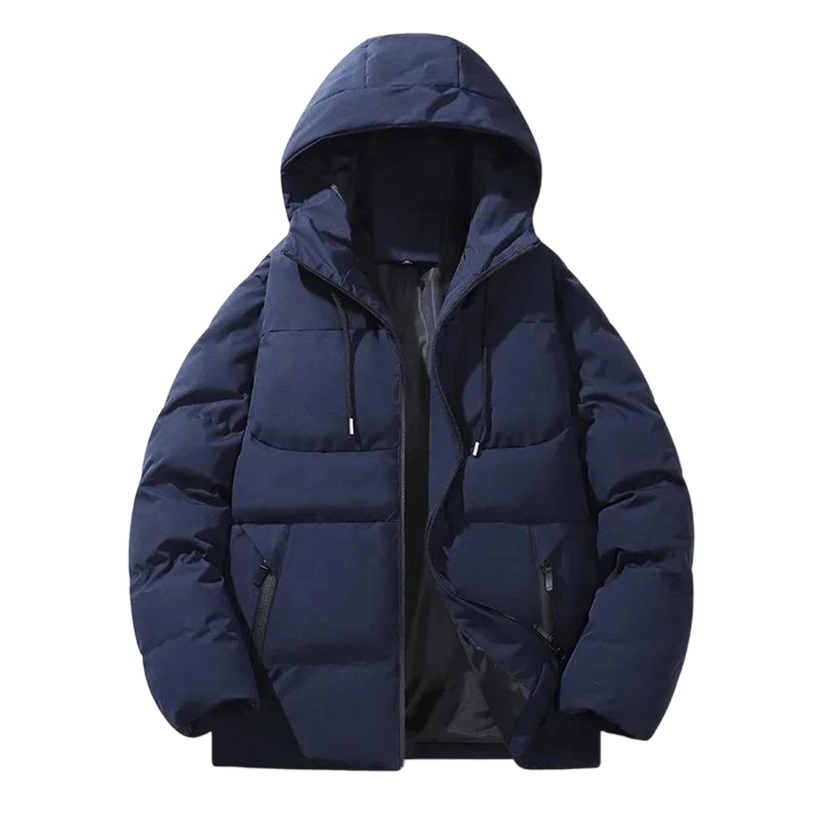 Doudoune d'hiver homme chaude et épaisse à capuche polaire
