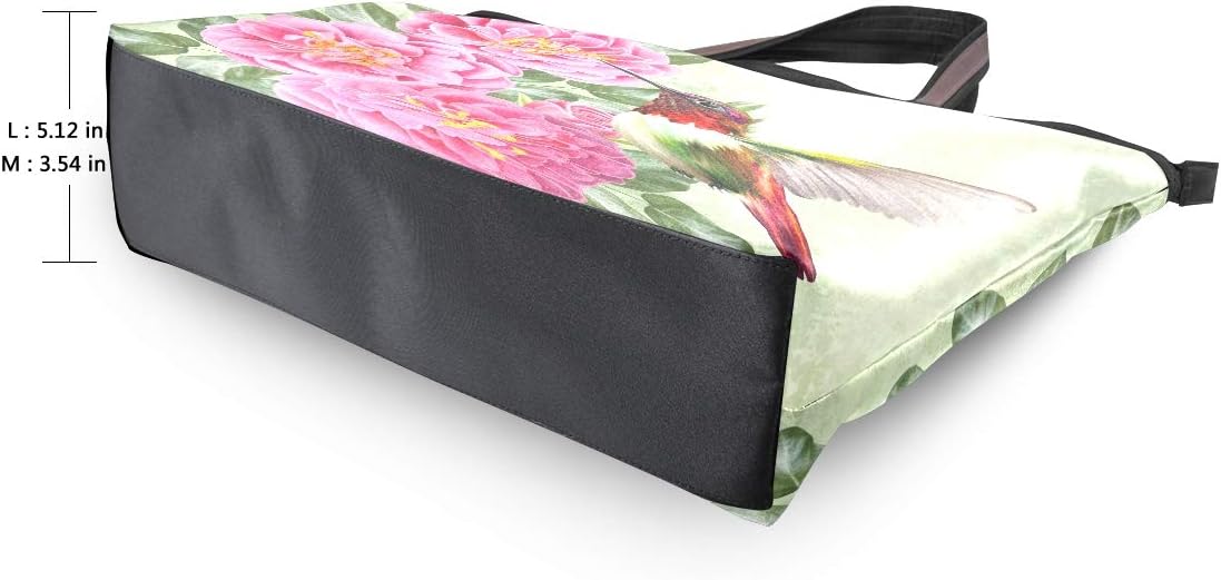 senya Red Roses And Hummingbirds Shoulder Bags Large Handle Ladies Handbag - Image 3