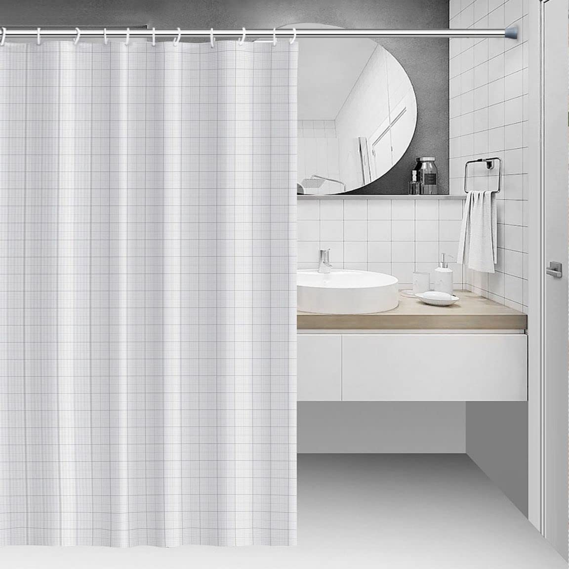 Vista Ausziehbare Gardinenstange – 60–110 Cm, Ohne Bohren, Für Vorhänge & Duschvorhänge