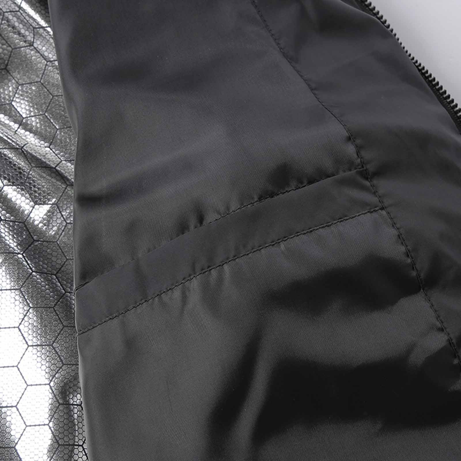 Heizjacke Herren Beheizbare Jacke mit Kapuze USB Elektrische Beheizte Jacken mit 24 Heizzonen Beheizbar Steppjacke Outdoor Winterjacke mit Heizung Winter Funktionsjacke Männer Daunenjacke Skijacke