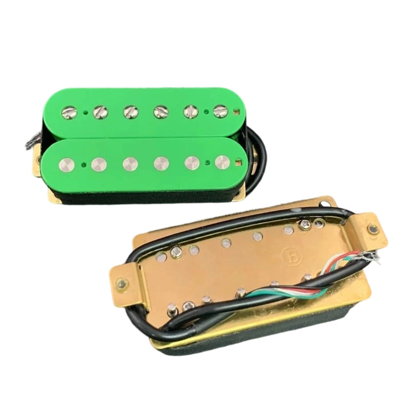 Pastilla De Guitarra Eléctrica Profesional Juego De Pastillas De Guitarra Eléctrica Verde | Juego de pastillas de mástil para puente humbucker de guitarra eléctrica verde