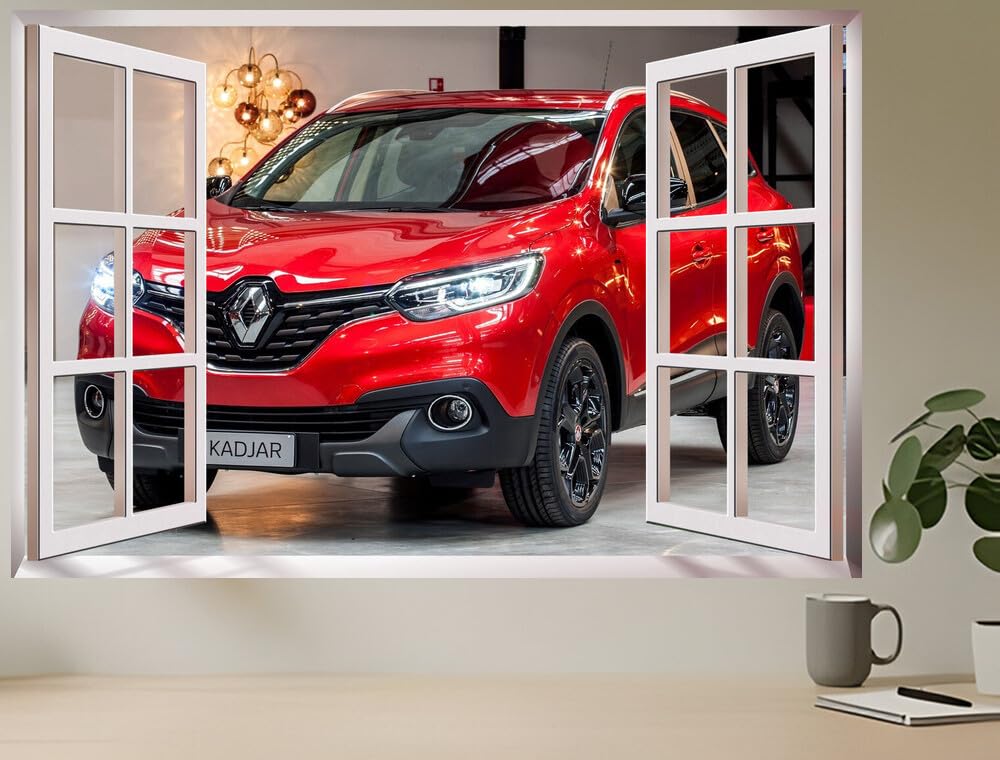 JVERF - JZZC17891 Renault Kadjar| Self-Adhesive Open Window Wall Sticker