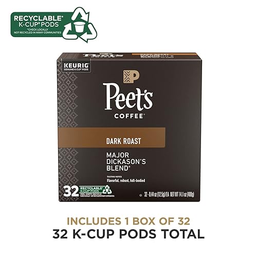 Miniatura 2 de Peets Coffee - Capsulas de café de mezcla Major Dickason tostado oscuro para cafetera Keurig