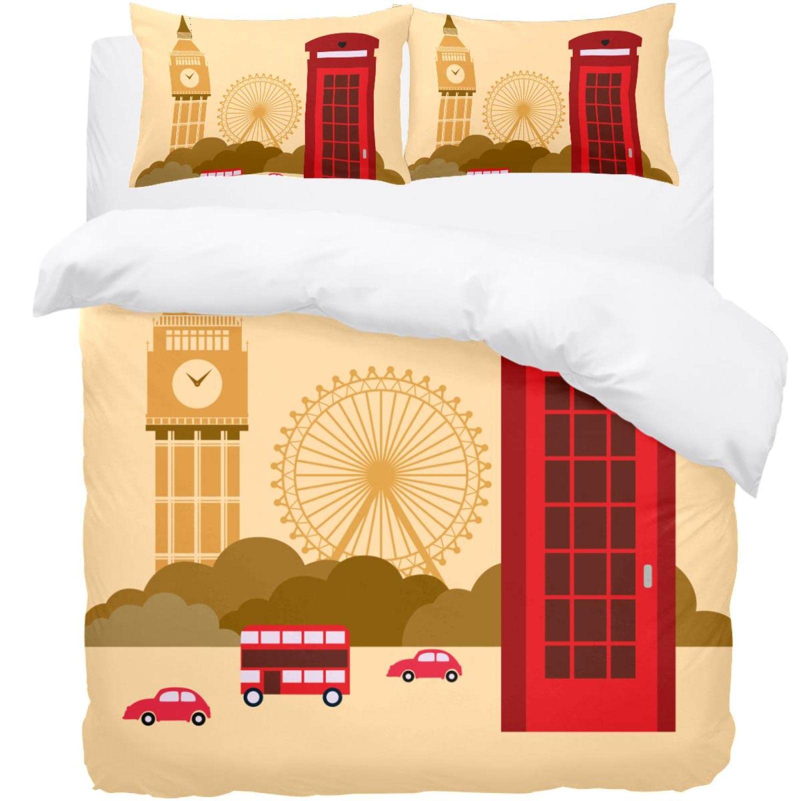 Housse de couette Big Ben pour une chambre au style londonien moderne