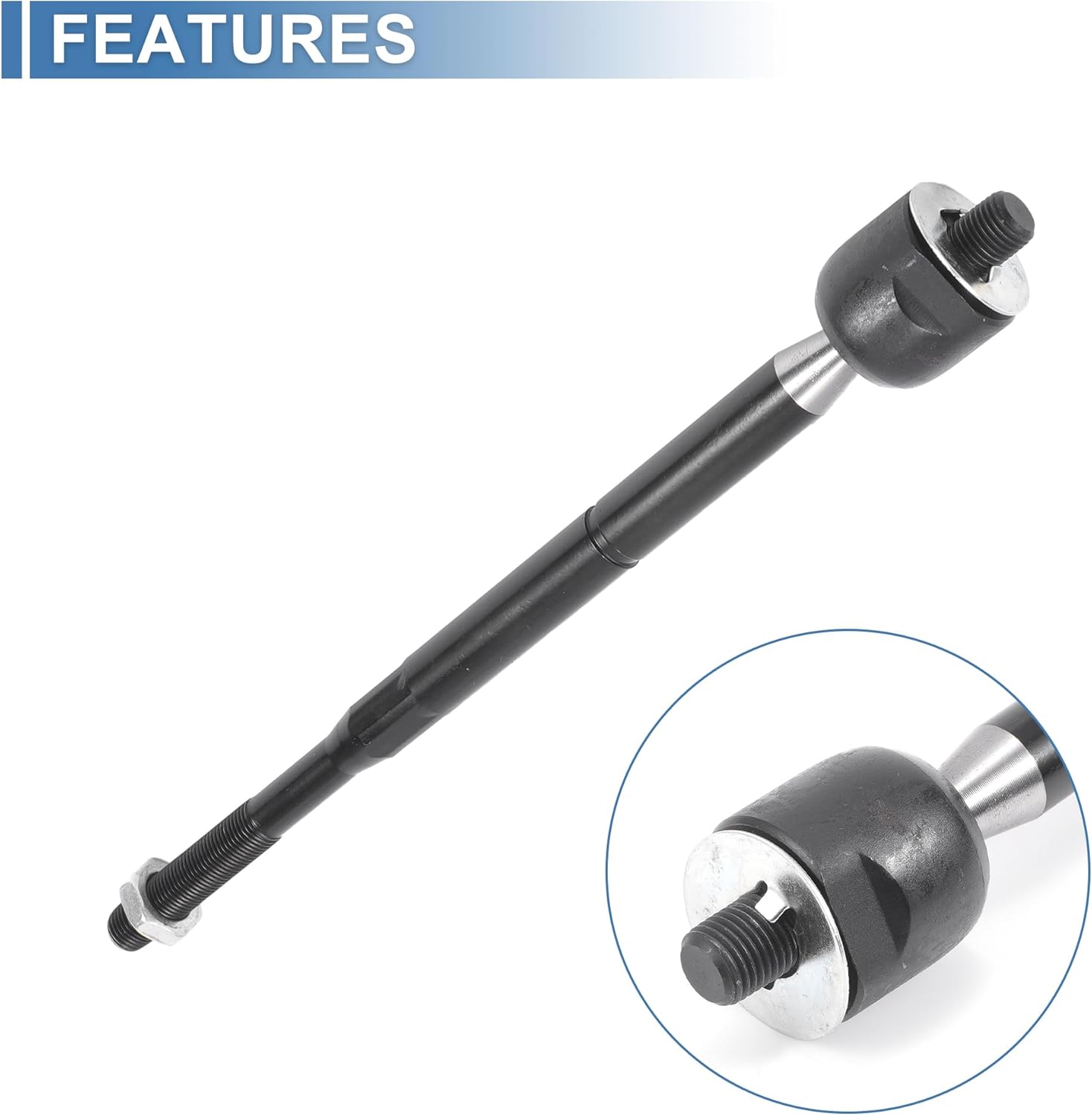 X AUTOHAUX 2pcs Front Inner Tie Rod Ends Kit Suspension Steering Tie Rod End for Saturn Ion 2003-2007 for Pontiac G5 2007-2010 Drag Link No.EV80445