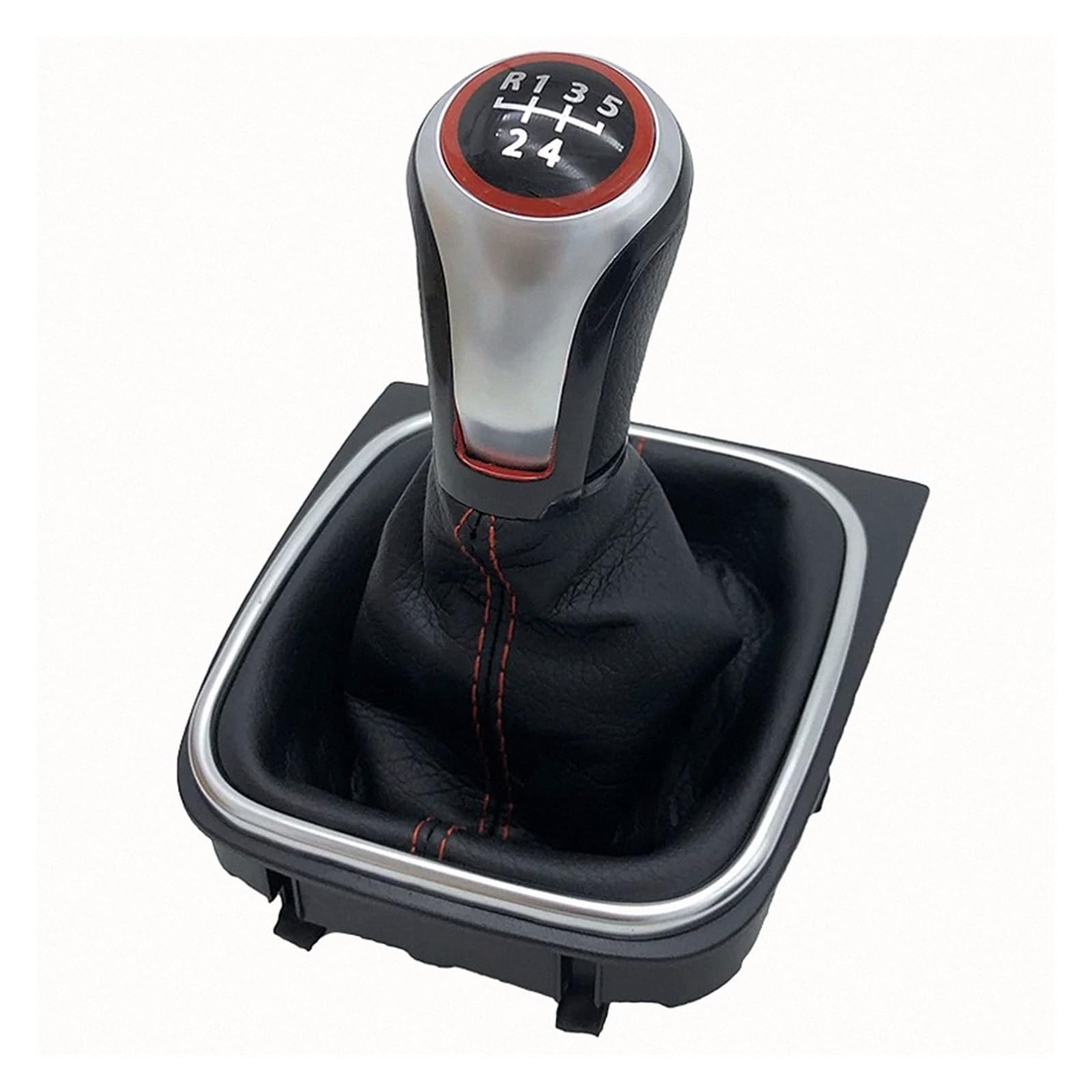 Kunyos 5 Speed Red Sporty Shift Knob For Vw For Golf 6 Mk6 Vi 5 V Mk5 For Jetta R32 2004 -2014
