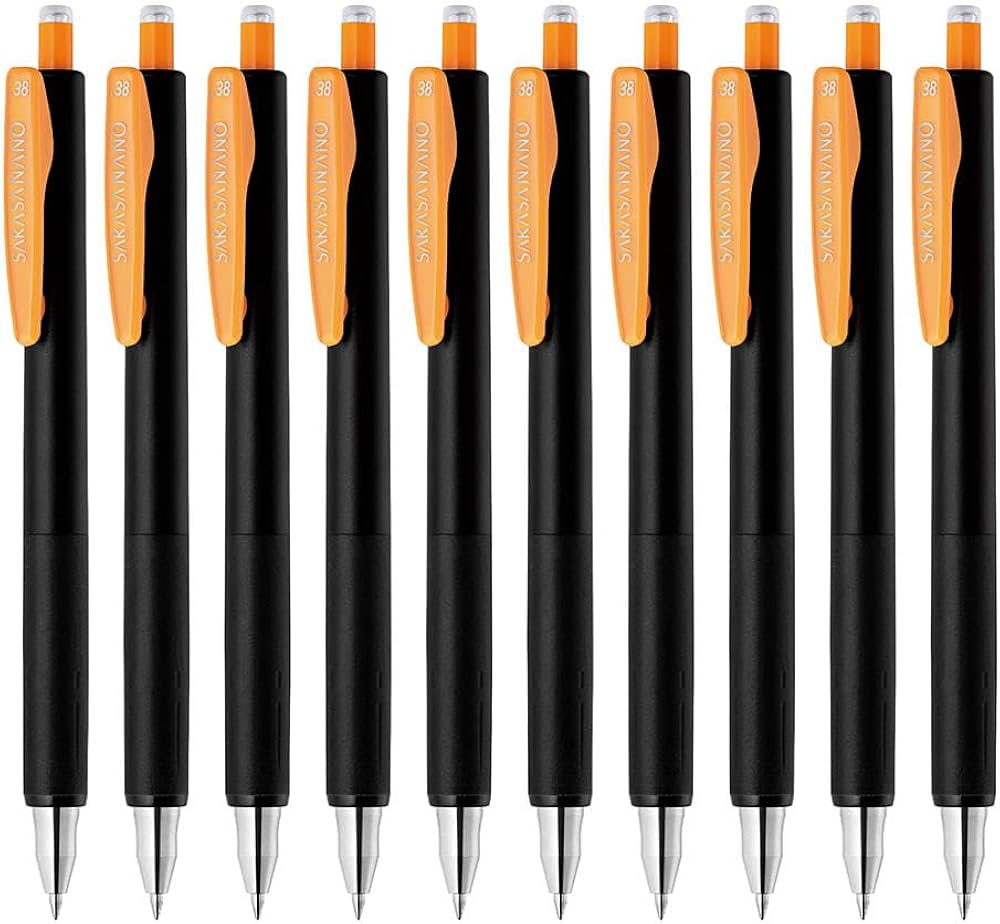 Amazon.co.jp: ゼブラ ジェルボールペン サラサナノ 0.38mm オレンジ