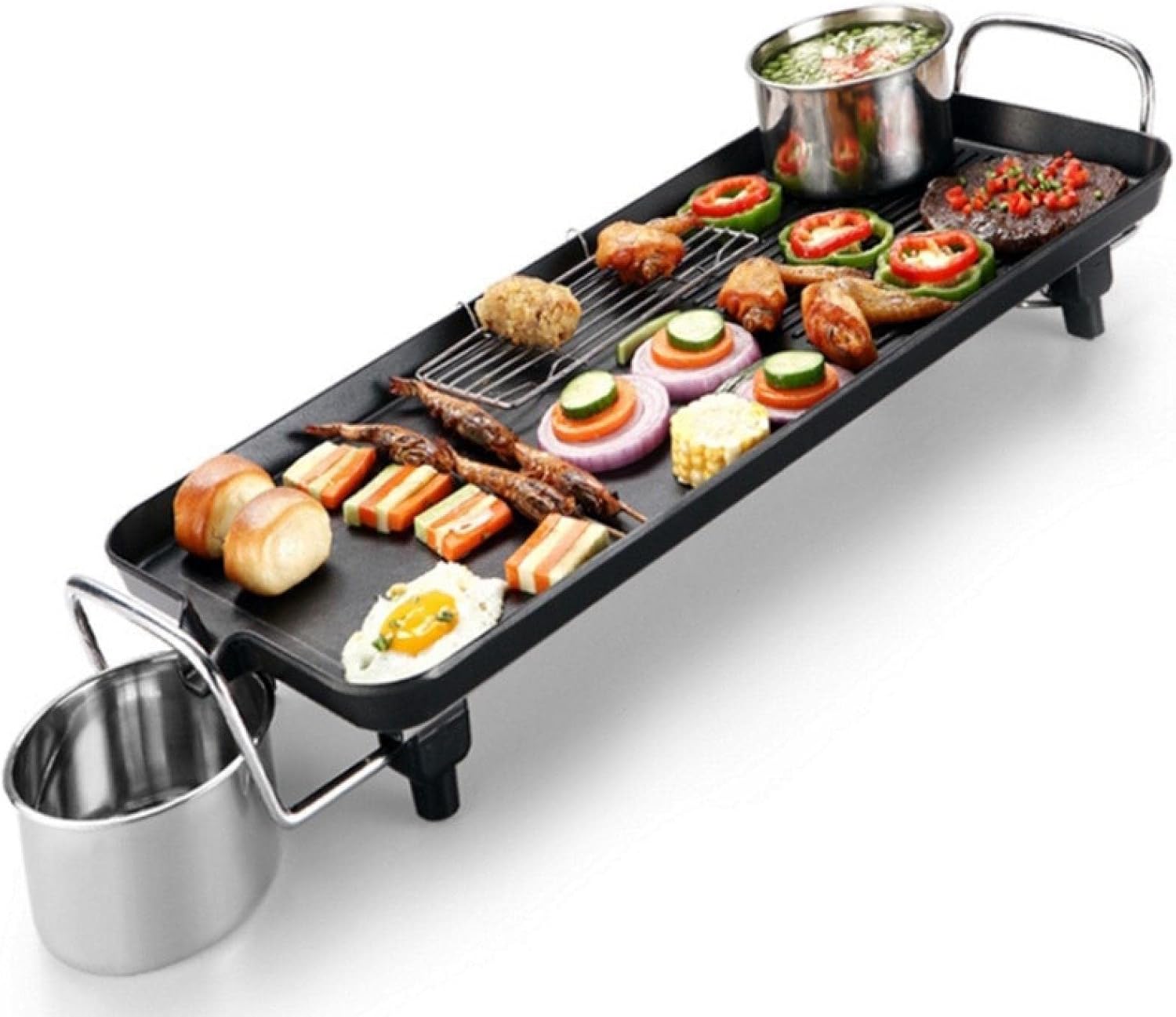 korean bbq electric smokeless grill pan