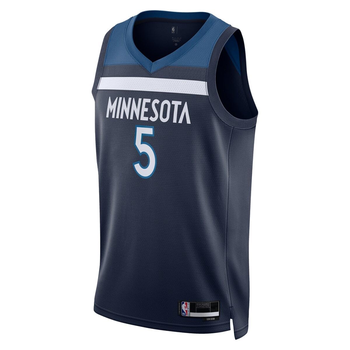 Anthony Edwards - Maglia Swingman dei Minnesota Timberwolves NBA per bambini 8-20 Navy Icon Edition