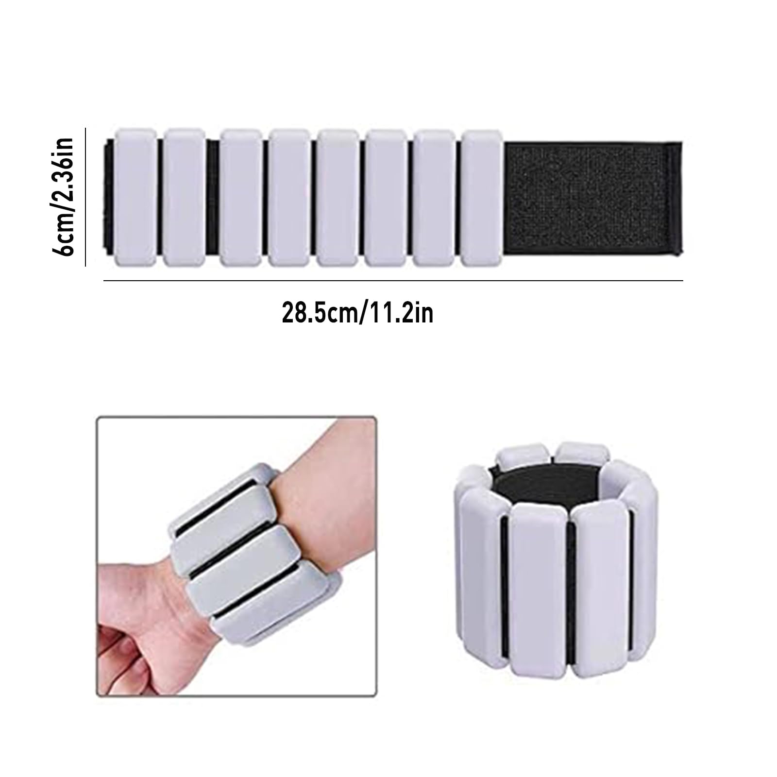 Suzmei i Wrist & Ankle Weights for Women Wearable Strong Arm & Leg Weights Set of 2(1Lbs Each) - Image 4