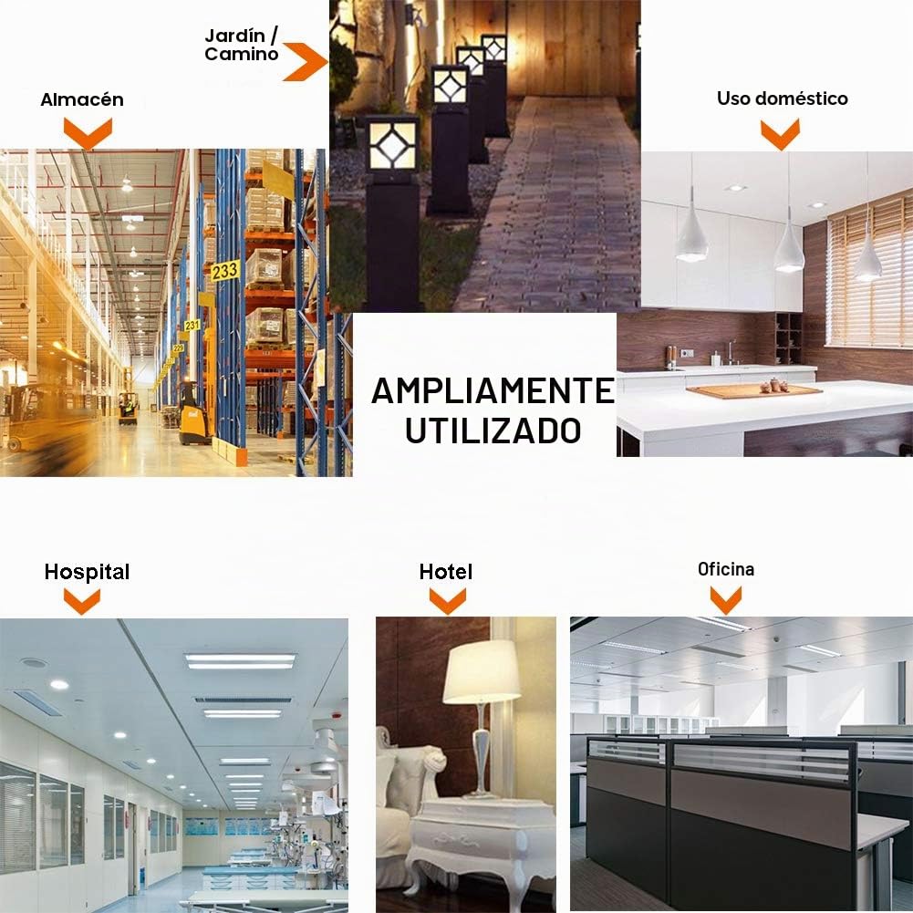 Bombilla LED tipo maíz de 120W,Lamparas de Techo E27/E39/E40 Superbrillante,3000K 14400 Lúmenes,Blanco Cálido,Equivalente a 800W Incandescente,para Almacén Taller Garaje,1 Paquete[Clase energética A+]