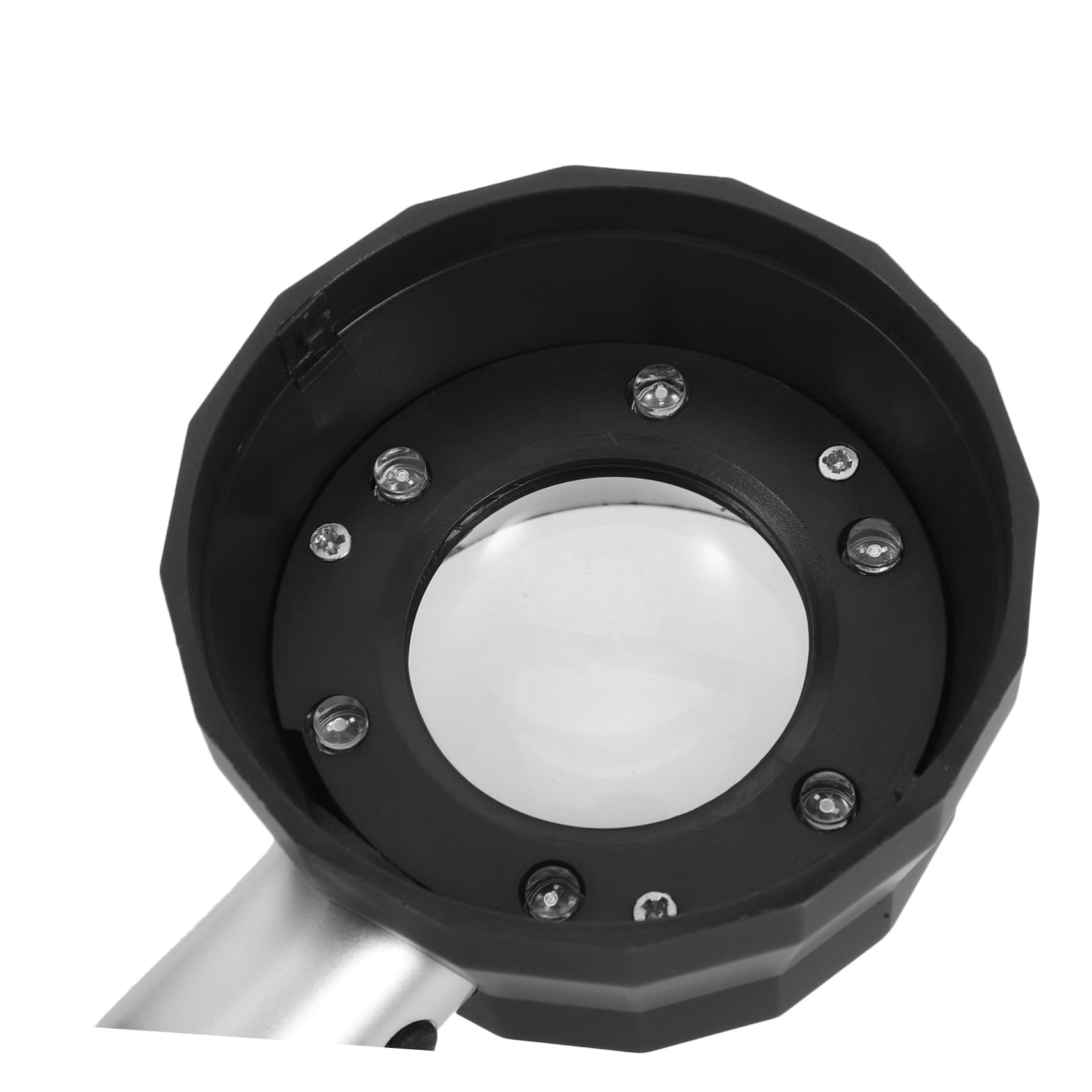 FRCOLOR Lupa de Mano con Luz LED y Escala Portátil para Lectura Identificación de Billetes Incluye Luces LED y Luces de Detección de Falsificaciones