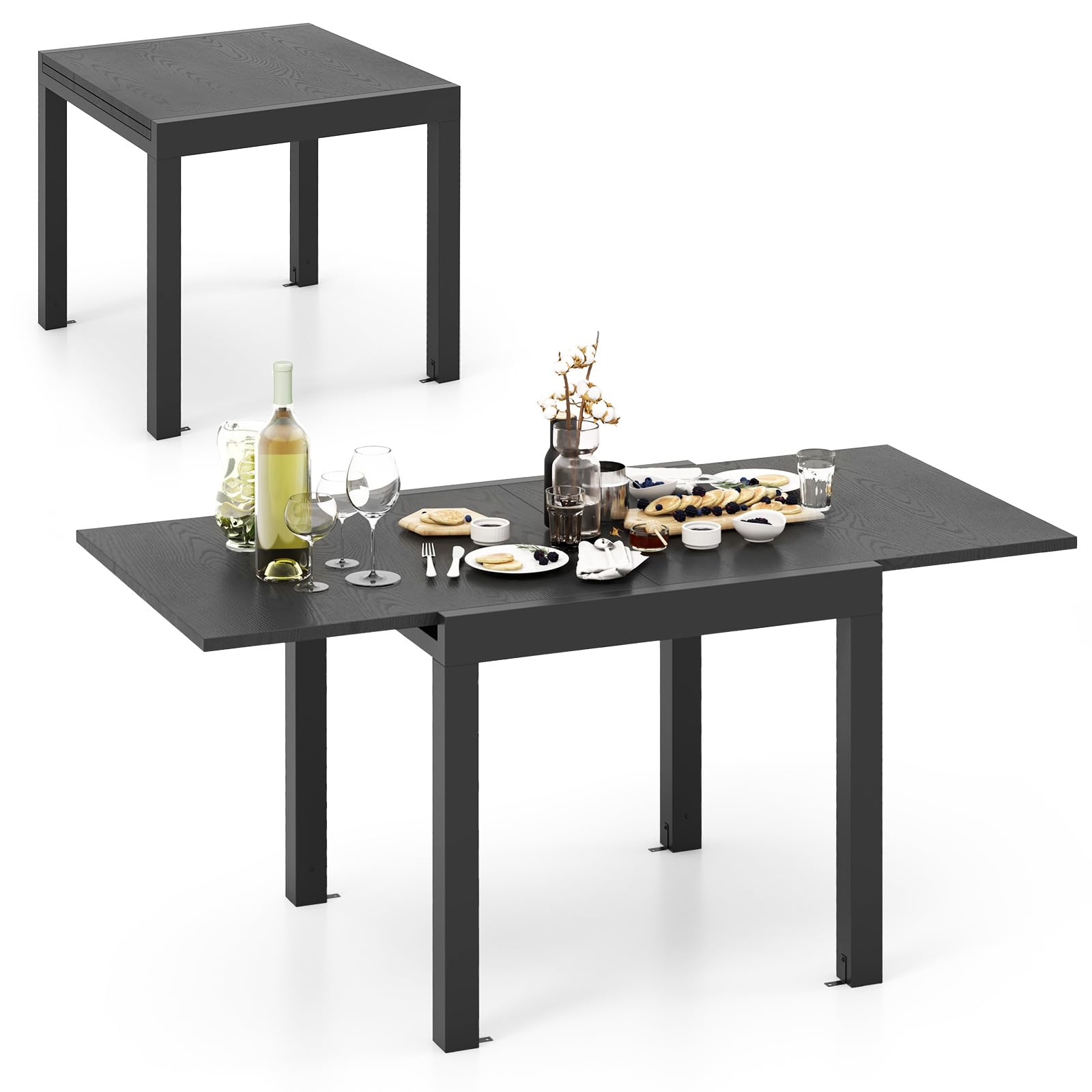 テーブル・チェア・ハンモック WHAT WE WANT EXTENSIONTABLE Amazon.com : Giantex Expandable Aluminum Dining Table for 4-6