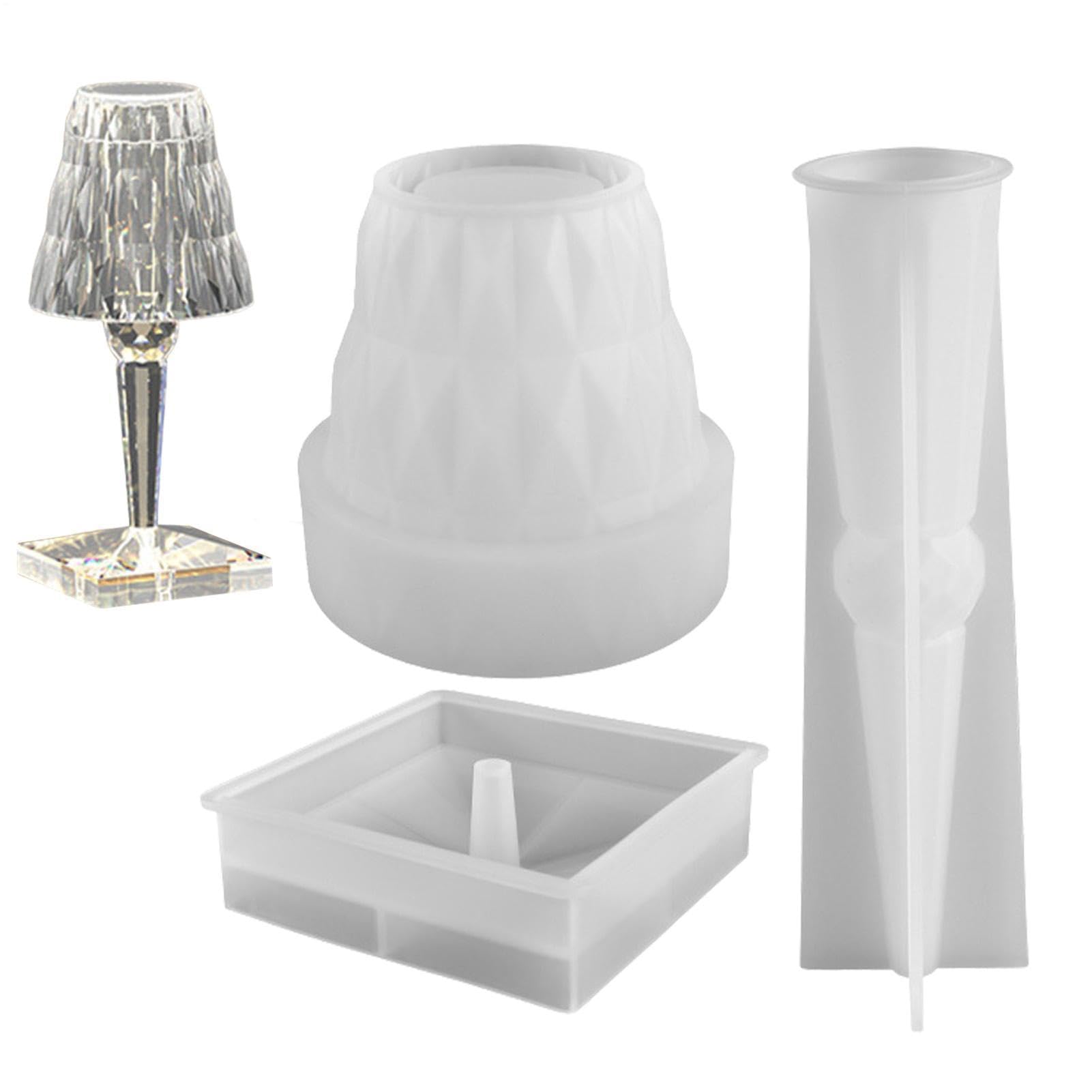 Zestaw lekkich form silikonowych z żywicy, forma do lampy i folia
