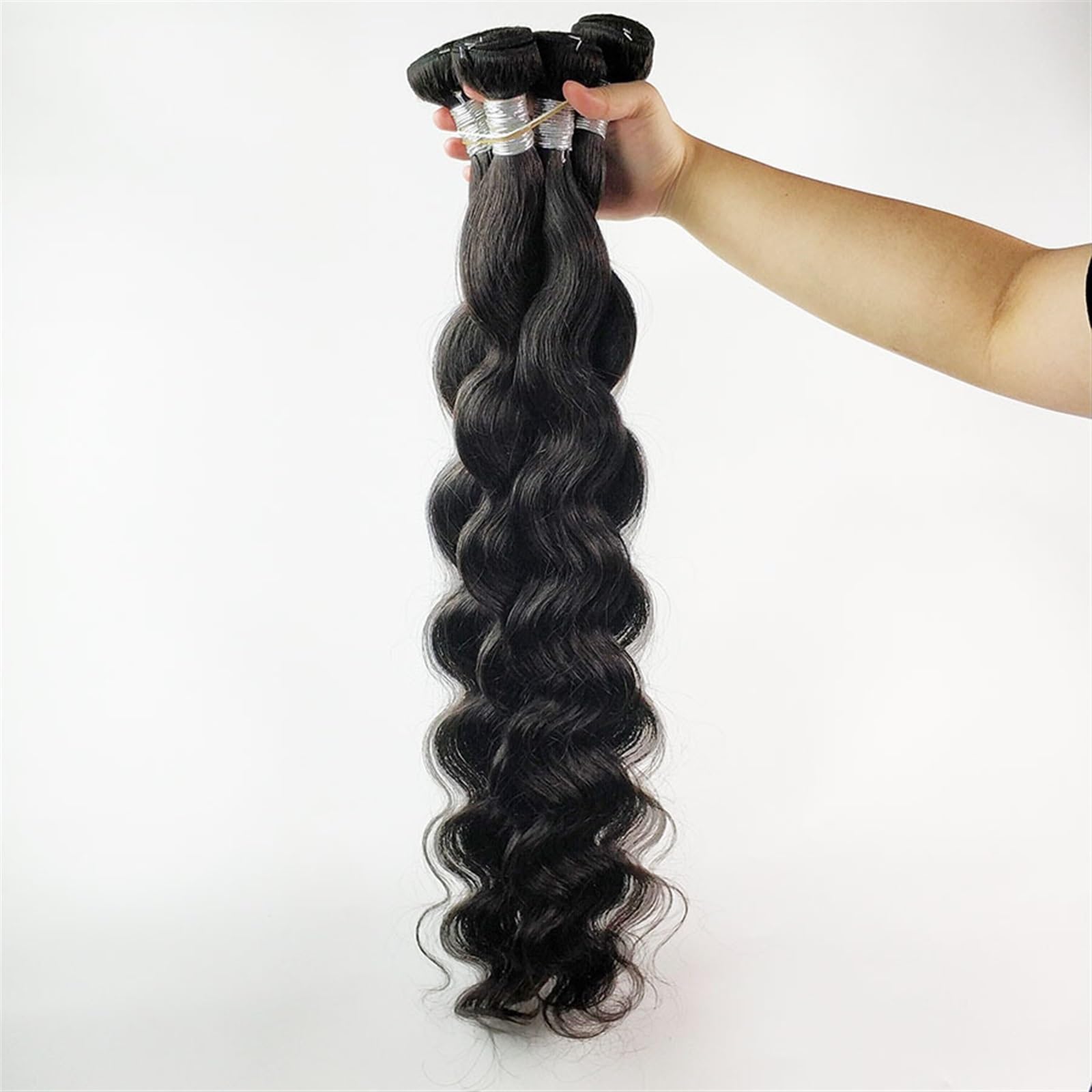 Haare Extensions 10A Körper Welle Bundles 8-40 Zoll Natürliche Schwarz Bundles 100% Menschliches Haar Bundles Top Qualität Brasilianische Haarwebart Bundles Remy Haar Haarteil für Frauen(34 36 38)