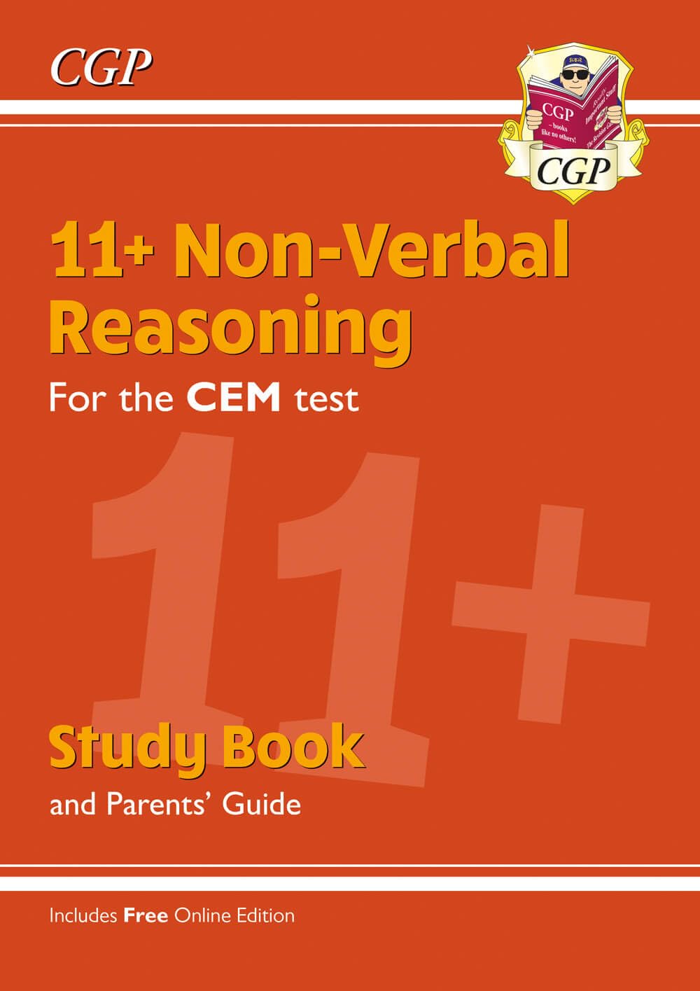 11 CEM NonVerbal Reasoning Study Book with Parents Guide  Online  by CGP Books