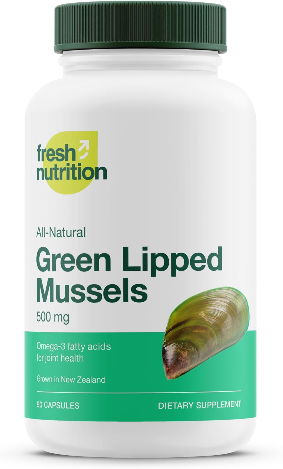 Green Lipped Mussel Capsules - Strongest DNA Verified from New Zealand - Perna Canaliculus Omega Supplement - May Promote Healthy Joints - 90 Capsules