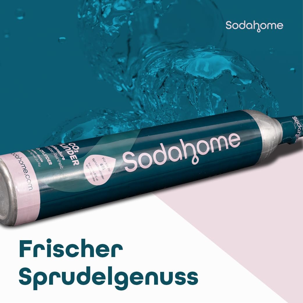 4x CO2 Zylinder für 60L Sprudelwasser - Kompatibel mit Grohe Geräte, Blanco EVOL-S, Rehau RE.SOURCE - Kohlensäure Zylinder zum Einschrauben Sprudelwasser - abgefüllt in Deutschland (4er Set)