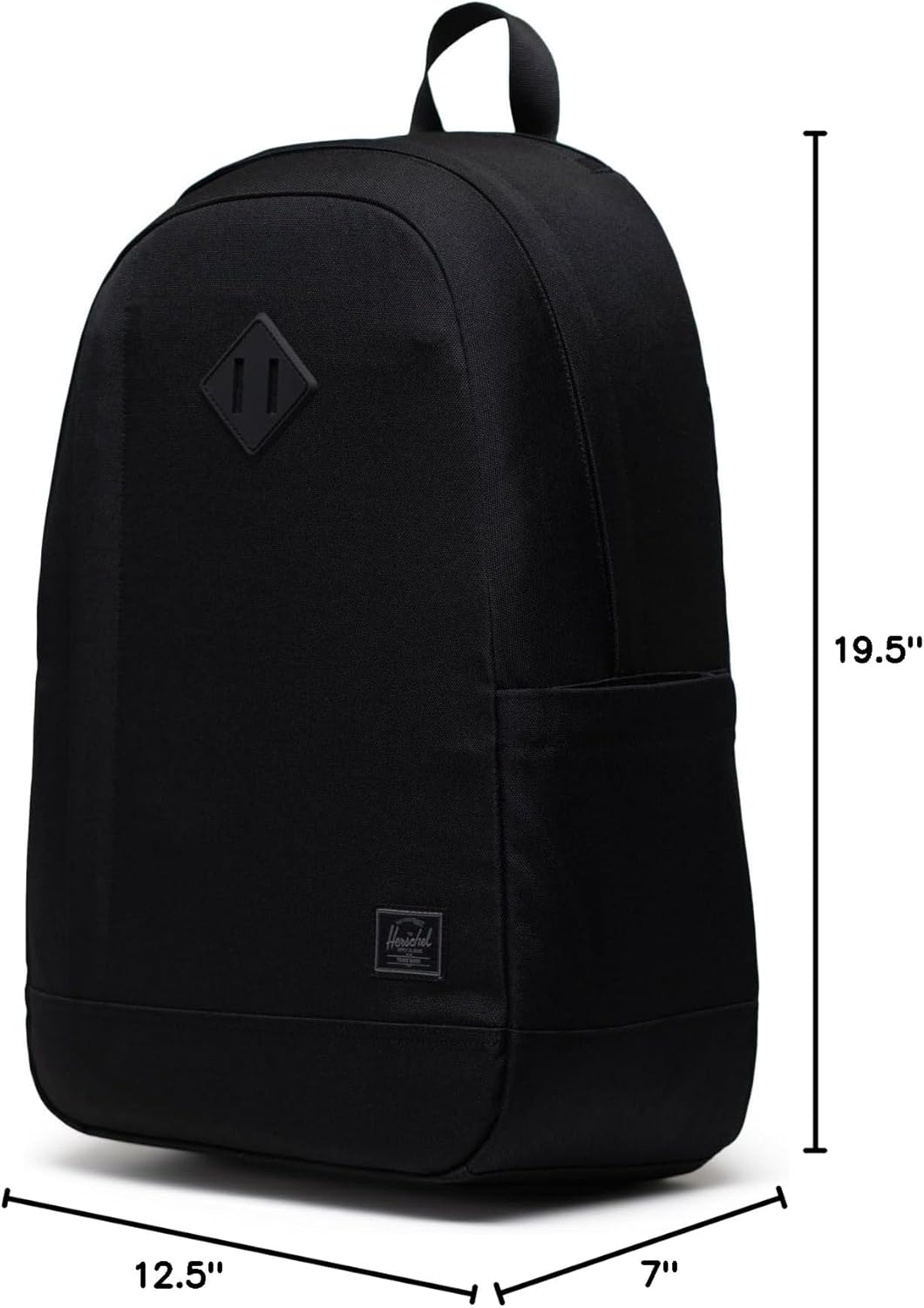 Herschel Supply Co. Unisex Seymour Backpack, Black Tonal, 26L - Image 7
