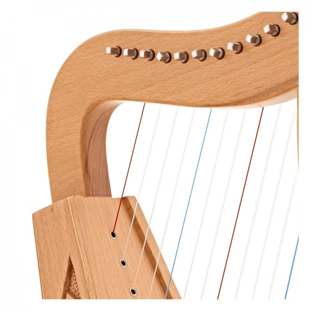 Gear4music Instrumento de arpa para principiantes de 12 cuerdas con estuche