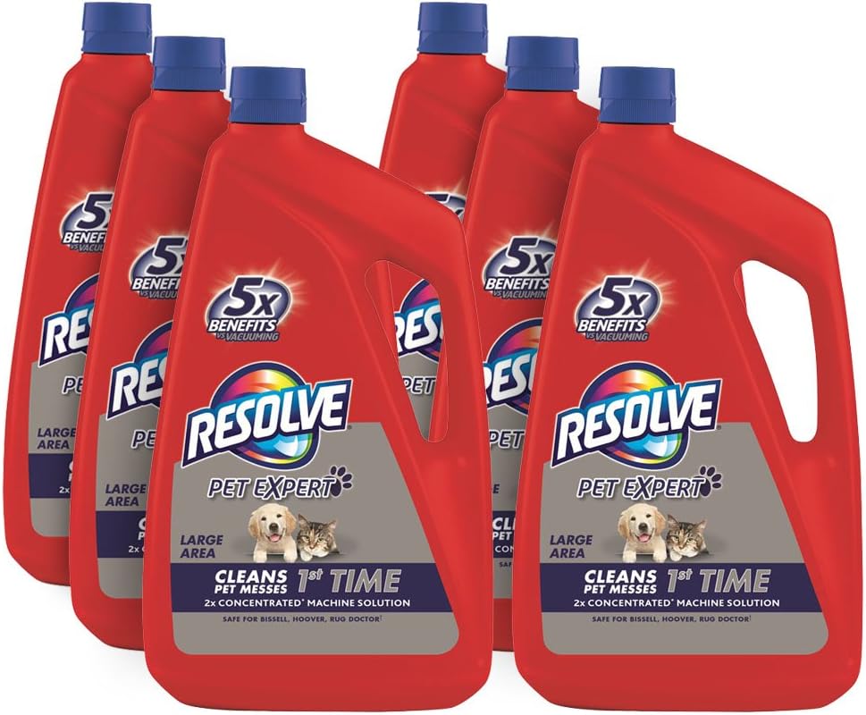 Resolve Pet Steam Carpet Cleaner Solution Shampoo, 288oz (6